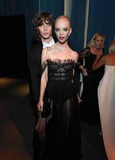 Malcolm McRae and Anya Taylor-Joy at Vanity Fair's 2022 Oscars after-party