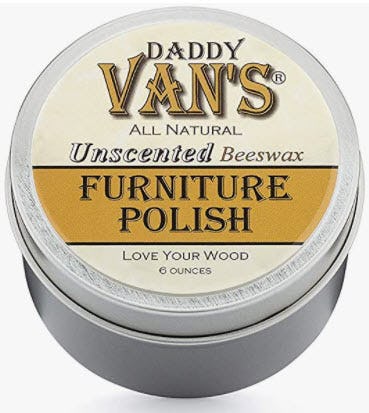 Daddy Van&rsquo;s All Natural Unscented Beeswax Furniture Polish