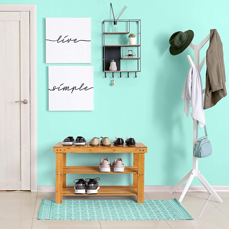 Homemaid Living Bamboo 3 Tier Shoe Rack