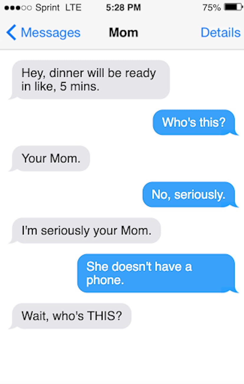 Funny April Fools' Day prank text: pretend you changed your phone number