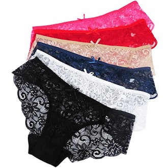 Sunm Boutique Bikini Lace Panties (6-Pack)
