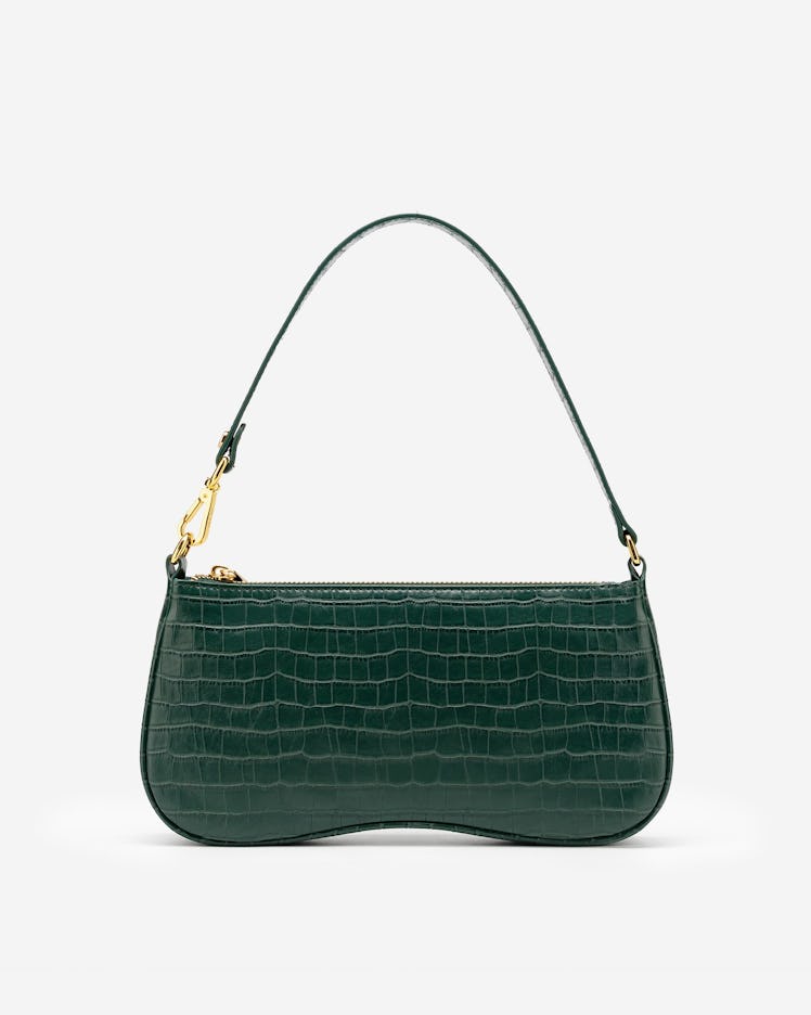 This green croc shoulder bag from JW Pei is trendy and sustainably made.