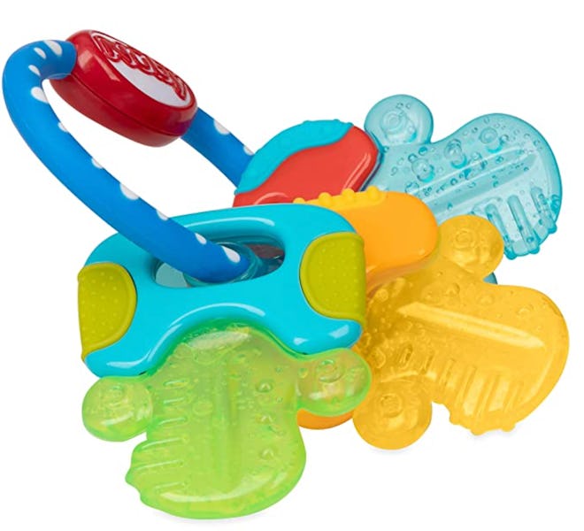 These ice gel teether keys are a top baby toy for 6-month-olds.