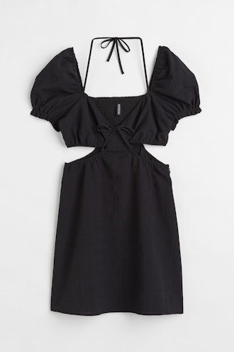 This black cutout mini dress from H&M will help you master the sexy fashion trend in 2022.