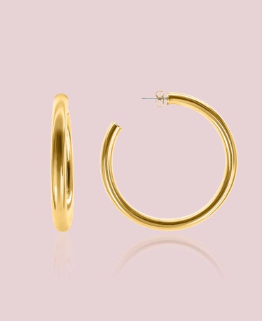 These gold hoop earrings from Oma The Label will help you recreate Selena Gomez's look.