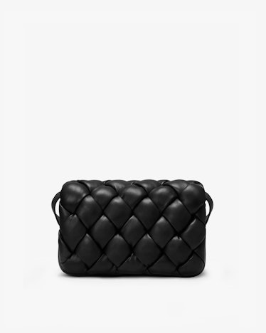 This black JW Pei crossbody bag is just like Bottega Veneta’s Cassette style.
