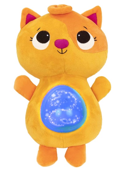 This stuffed cat that plays music is one of the best toys for 6 month olds.