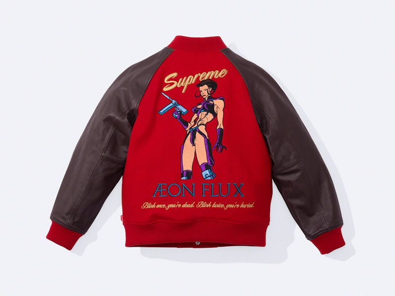 Supreme Aeon Flux Varsity Jacket SS22