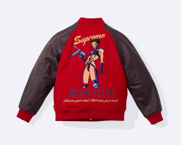 Supreme Aeon Flux Varsity Jacket SS22