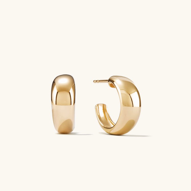 These affordable gold hoop earrings are from Selena Gomez-approved brand Mejuri.