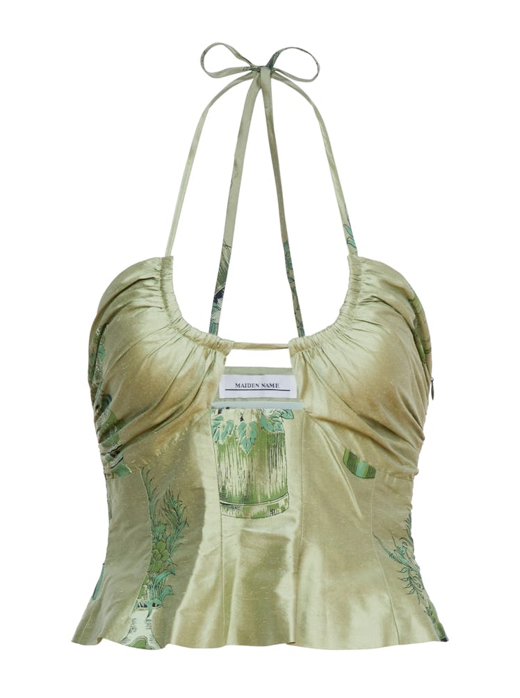 This flirty halter neck top from Maiden Name is a perfect summer piece.