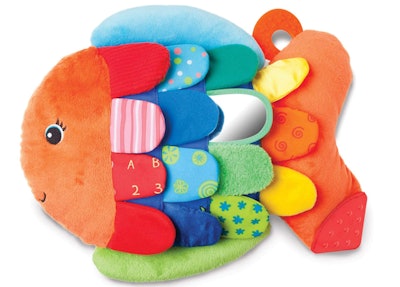 This colorful and soft fish is one of the top baby toys for 6-month-olds.