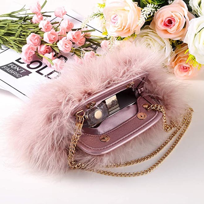 Expouch Marabou Feather Clutch
