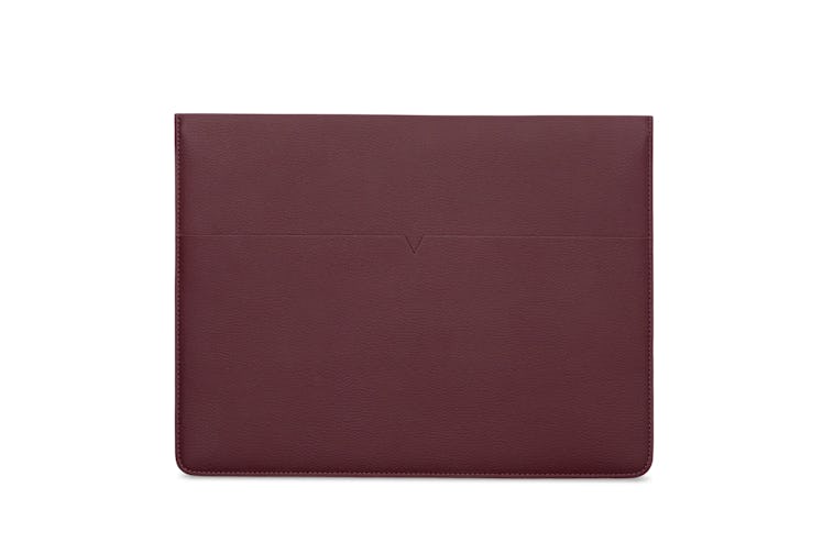 This burgundy laptop sleeve from von Holzhausen is minimalist and sustainably made.