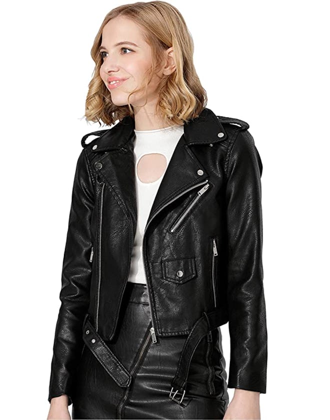 Jhichic Faux Leather Jacket