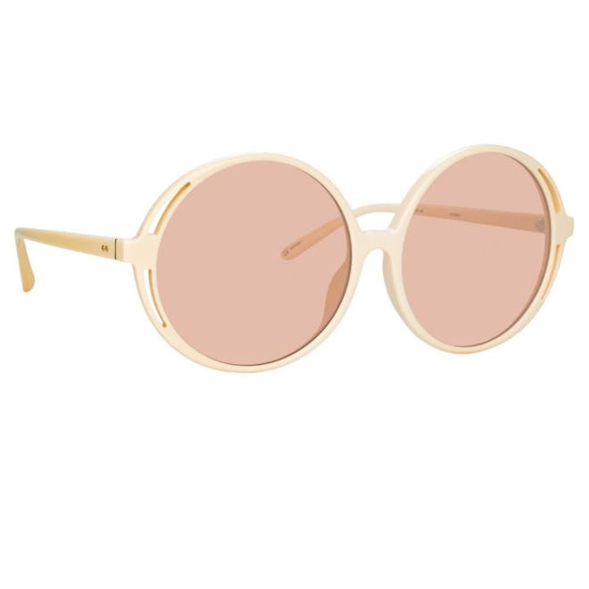 Bianca Round Sunglasses in White