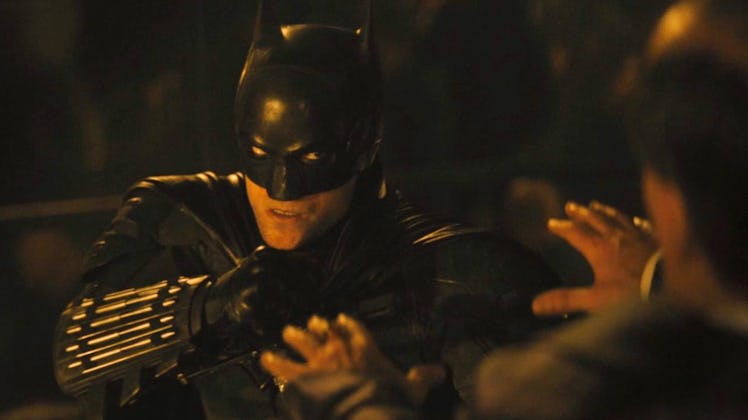 Robert Pattinson plays the famous masked vigilante in The Batman.