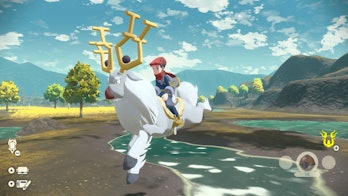 pokemon legends arceus mount screenshot