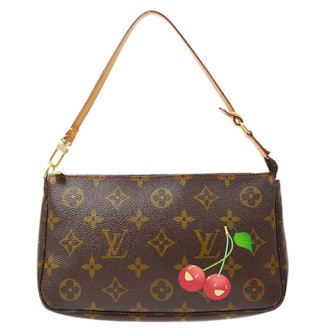 Louis Vuitton cherry monogram pochette bag.