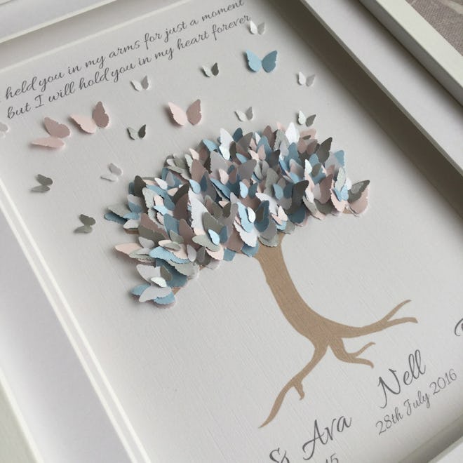 Baby Loss Butterfly Tree Frame