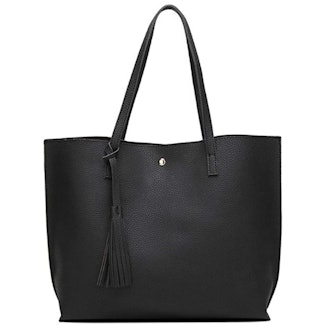 Dreubea Faux Leather Tote Shoulder Bag