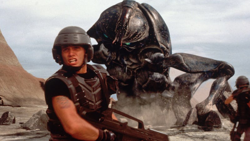 screenshot from Starship Troopers movie