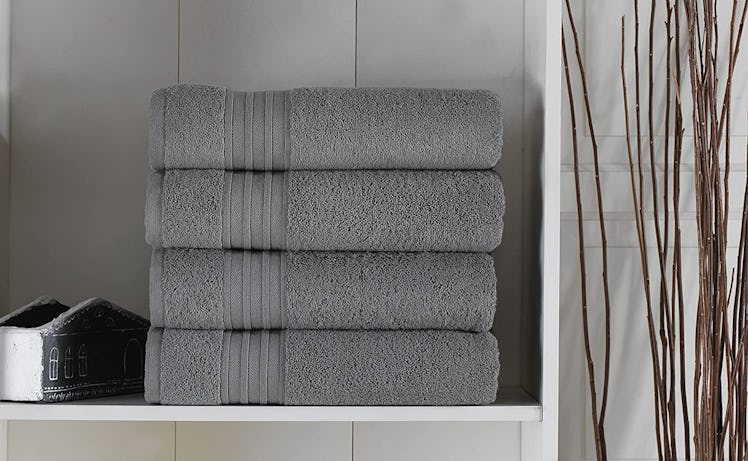Hammam Linen 100% Cotton Bath Towels (4-Pack)
