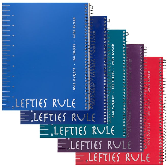Lefty's Left-Handed Wide-Ruled Notebook (Set Of 5)