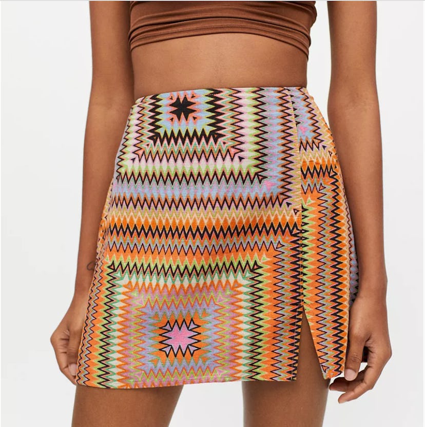 Urban Outfitters Printed Mini Skirt