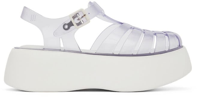 White Melissa Possession Platform Sandals