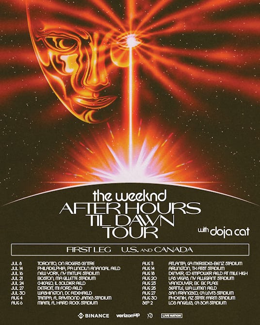 weeknd tour dates