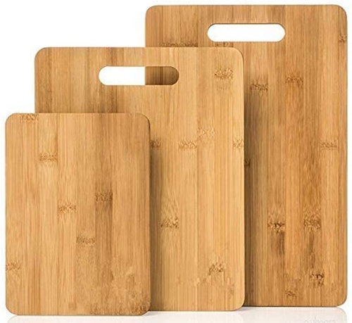 Brookline Organic Bamboo Cutting Board Set (Set of 3)