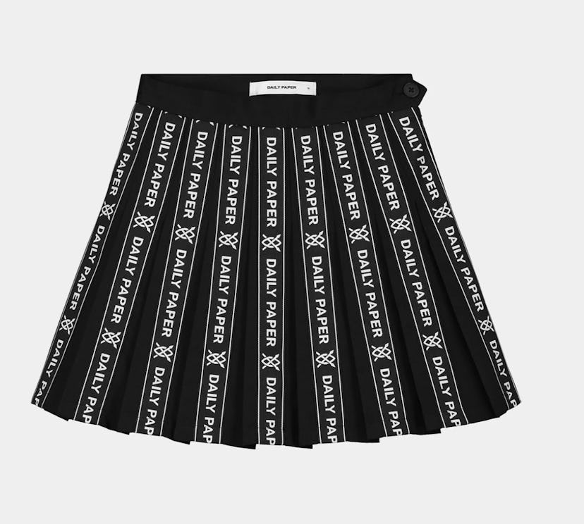 Daily Paper Pleated Mini Skirt