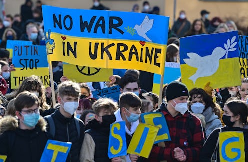 Anti-war protest against Russia's invasion of Ukraine — taken in Germany