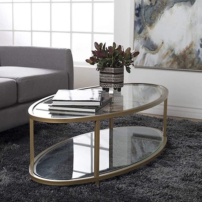 Studio Designs 2-Tier Oval Coffee Table