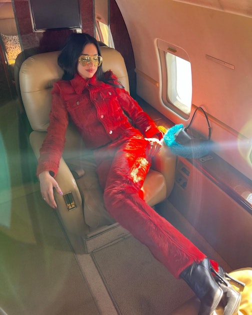 Dua Lipa Invited the Whole Cast of Sesame Street on Her Private Jet with Her Latest Look