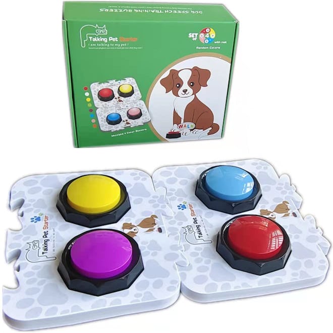 BOSKEY Dog Buttons (Set of 4)
