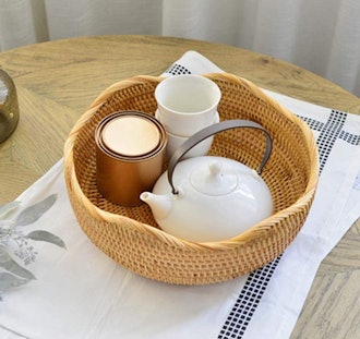 AMOLOLO Handmade Rattan Basket