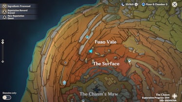 Genshin Impact Lost Valley map