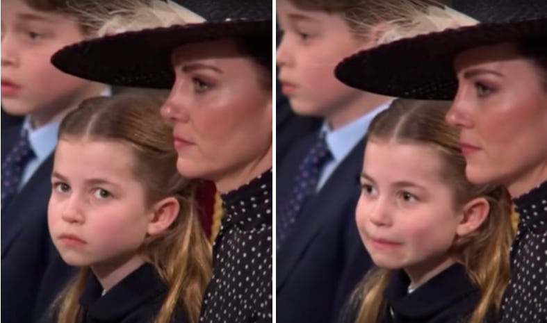 Watch Princess Charlotte Make A Silly Face After Seeing Herself On TV