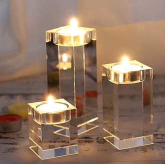 OwnMy Crystal Candle Holders (Set of 3)