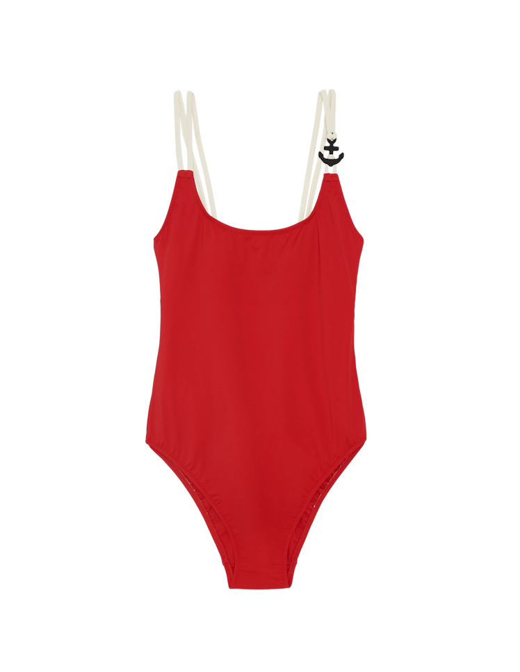 This red one-piece from Araks gives off major Baywatch vibes.