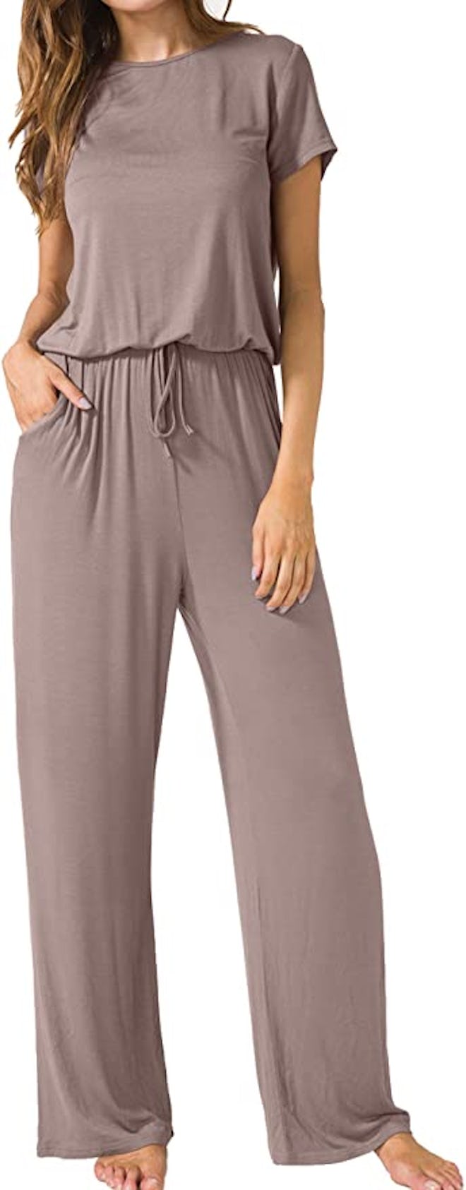 LAINAB Wide Leg Casual Jumpsuit