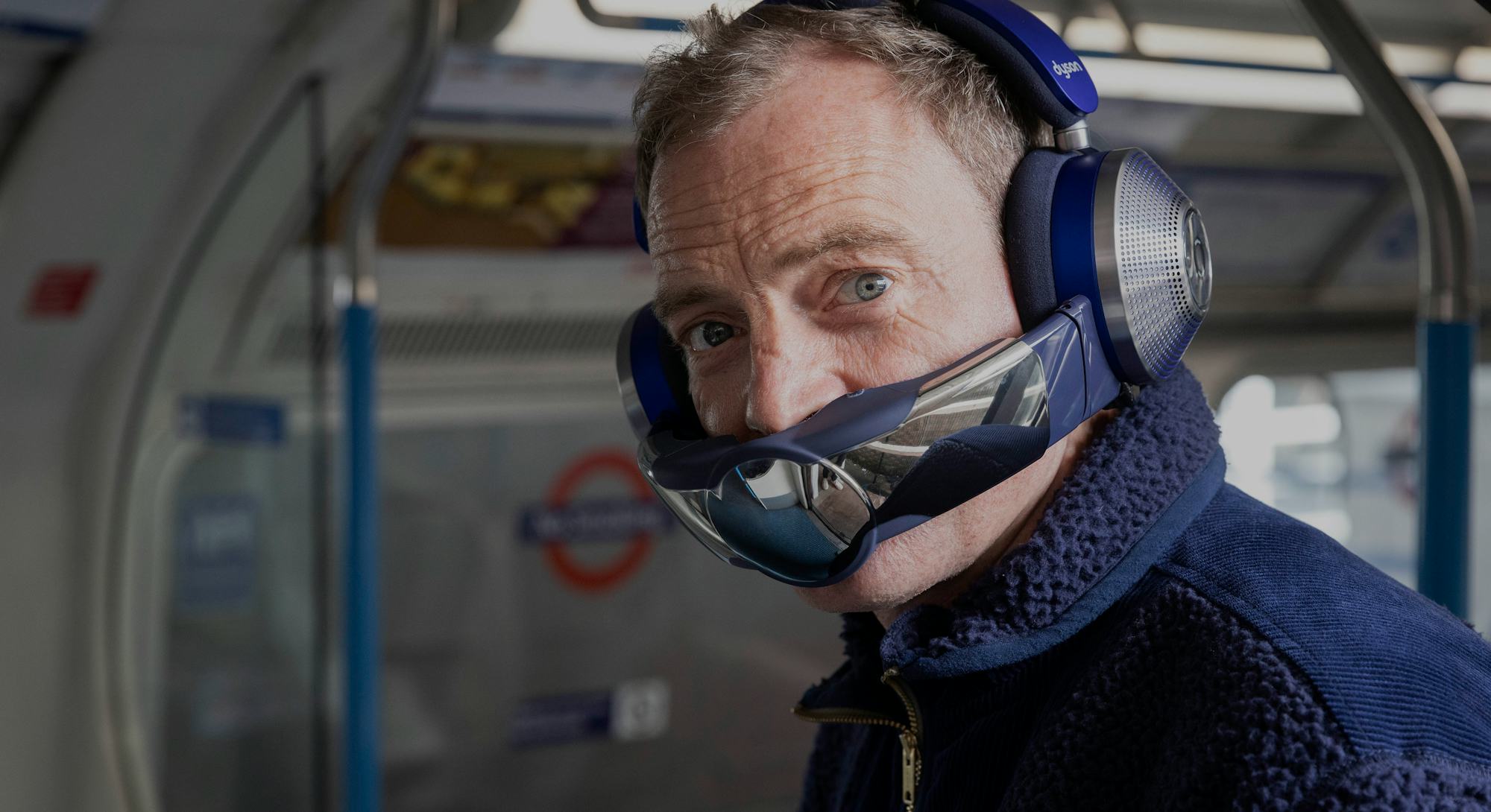 Dyson Zone on Jake Dyson's face