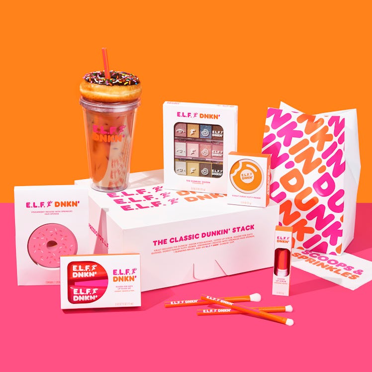 Dunkin’ x e.l.f limited edition makeup collection products