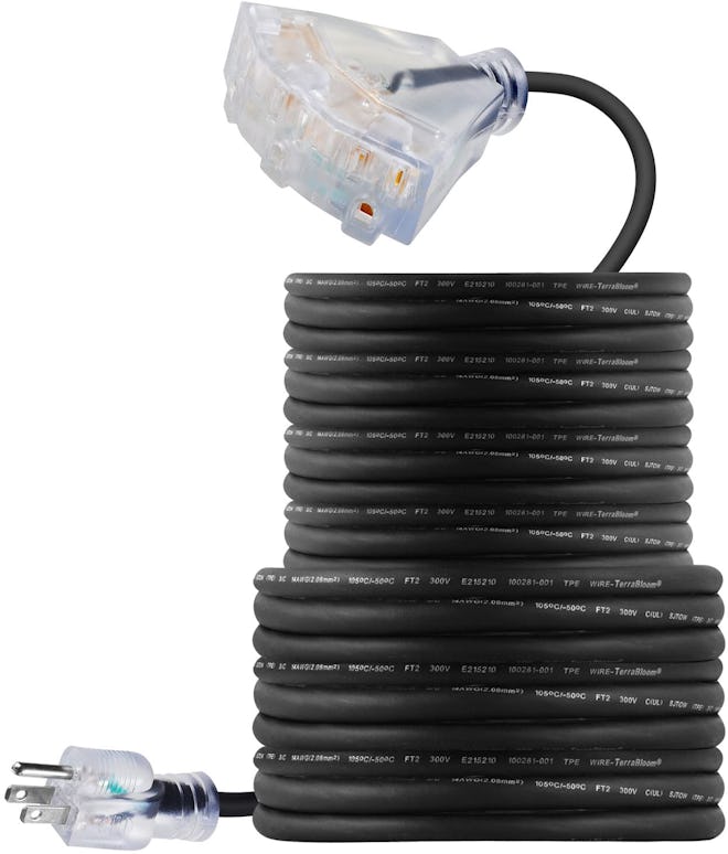 TerraBloom Outdoor Extension Cord, 50 feet