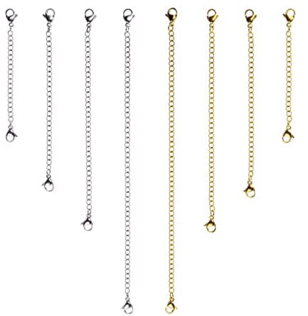 D-buy Stainless Steel Necklace Extender (8-Piece)
