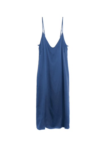 This blue silk slip dress from Araks is a breezy pajama piece for summer.