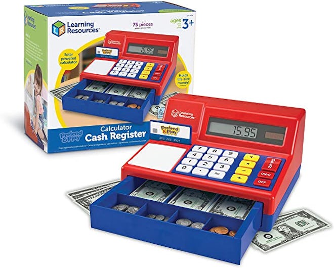 Doesn't this cash register look like a blow-up version of our old calculators? 