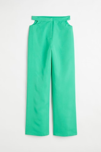 These green cutout pants from H&M nail the sexy dressing trend.